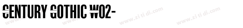 Century Gothic W02字体转换